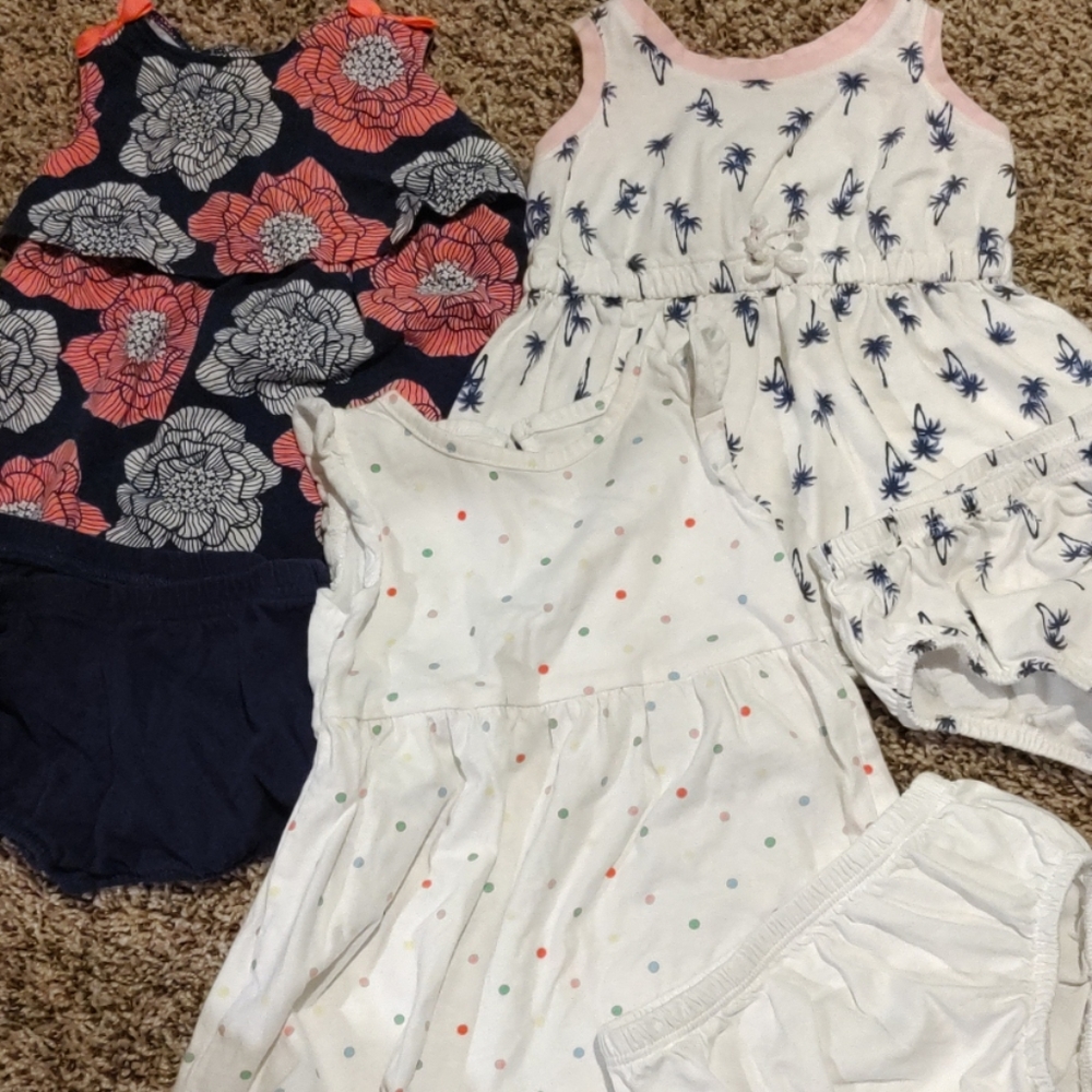3 Carter's dresses